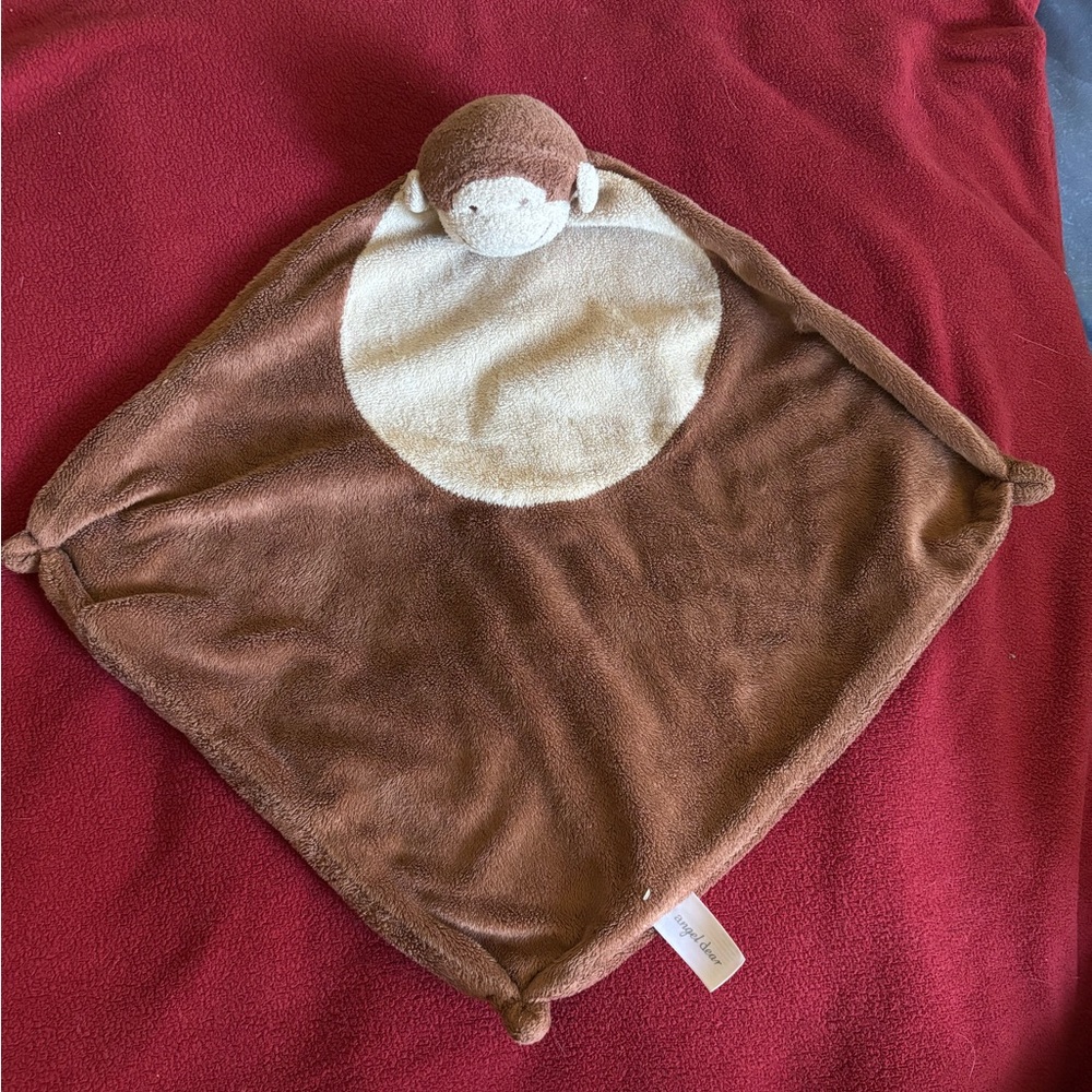 Angel Dear plush brown monkey lovey